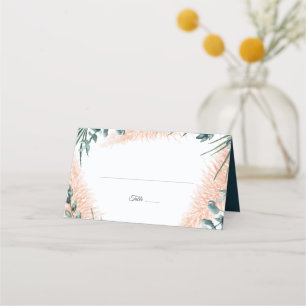 Carte De Placement Mariage d'aquarelle bleu foncé