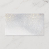 Carte De Placement Mariage d'aquarelle chic Silver Gold (Dos)