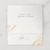 Carte De Placement Mariage d'aquarelle du désert de Bohême (Extérieur déplié)