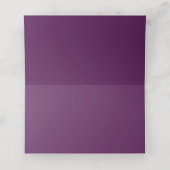 Carte De Placement Mariage d'arc doré fleuri violet (Intérieur déplié)