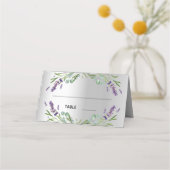 Carte De Placement Mariage d'argent Lavender eucalyptus (Devant)