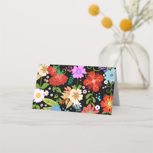 Carte De Placement Mariage d'art populaire mexicain (Dos)