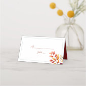 Carte De Placement Mariage de automne Boho turquoise (Devant)
