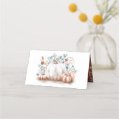 Carte De Placement Mariage de automne Citrouille Parties scintillant  (Dos)