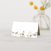 Carte De Placement Mariage de automne Citrouille Parties scintillant (Devant)