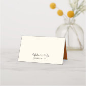 Carte De Placement Mariage de automne de succursale d'automne (Dos)