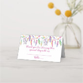 Carte De Placement Mariage de Boho pourpre Piment Indien Amérindien (Devant)