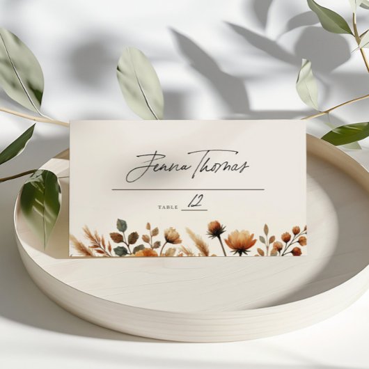 Carte De Placement Mariage de bois de brumes