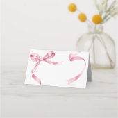 Carte De Placement Mariage de Bow rose (Dos)