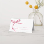 Carte De Placement Mariage de Bow rose (Devant)