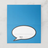 Carte De Placement Mariage de bulle de la bande dessinée moderne (Extérieur déplié)