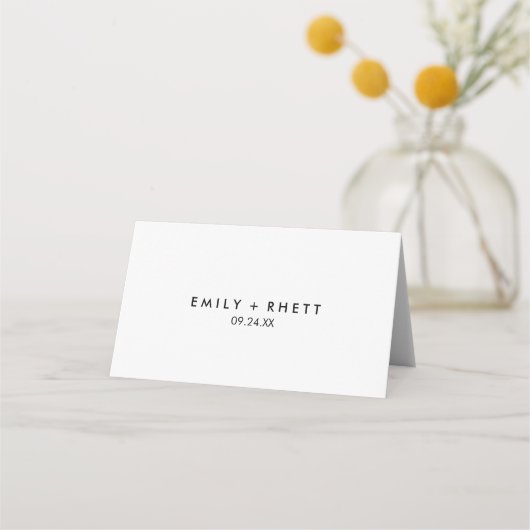 Carte De Placement Mariage de Calligraphie du sud (Dos)