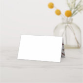 Carte De Placement Mariage de champignons rustiques Numéro de table C (Dos)