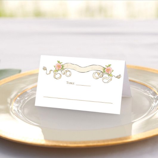 Carte De Placement Mariage de charpente florale de Grace Orné Victori