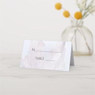 Carte De Placement Mariage de cristaux violets Lavande Lumière