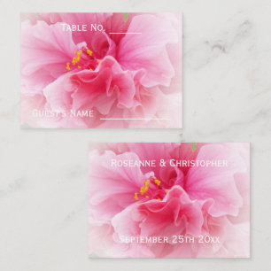 Carte De Placement Mariage de design floral rose
