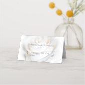Carte De Placement Mariage de design Rose blanche (Dos)