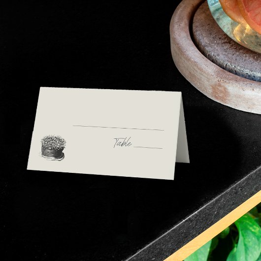 Carte De Placement Mariage de destination de plage d'été sur l'océan 