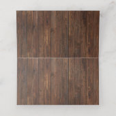 Carte De Placement Mariage De Douche En Bois De Faux Ouest Platiné (Intérieur déplié)