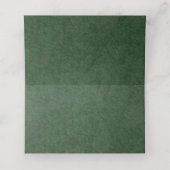 Carte De Placement Mariage de feuillage vert (Intérieur déplié)