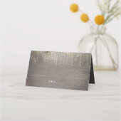 Carte De Placement Mariage de feux de lanterne rustique (Devant)