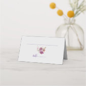 Carte De Placement Mariage de fleurs (Devant)