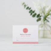 Carte De Placement Mariage de fleurs Abstrait Escort (Debout devant)