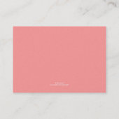 Carte De Placement Mariage de fleurs Abstrait Escort (Dos)