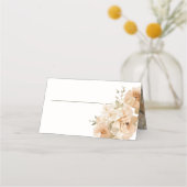Carte De Placement Mariage de fleurs de pêche coupées (Devant)