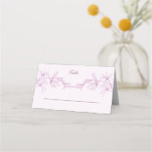 Carte De Placement Mariage de fleurs intemporel (Devant)
