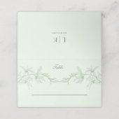 Carte De Placement Mariage de fleurs intemporel (Extérieur déplié)