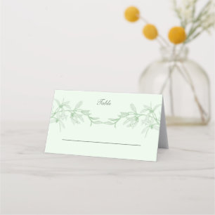 Carte De Placement Mariage de fleurs intemporel