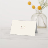 Carte De Placement Mariage de fleurs intemporel (Dos)