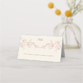Carte De Placement Mariage de fleurs intemporel (Devant)