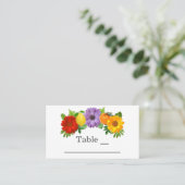Carte De Placement Mariage de jardin floral de agrumes (Debout devant)