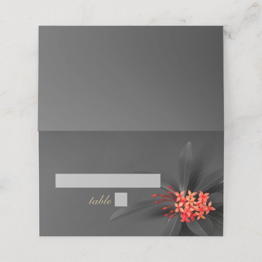 Carte De Placement Mariage de Jasmine dans l'ouest de l'Inde (Extérieur déplié)