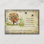 Carte De Placement Mariage de la branche côté forêt enchantée (Dos)