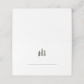 Carte De Placement Mariage de la forêt de pins (Extérieur déplié)