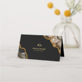 Carte De Placement Mariage de la Parties scintillant de la géode d'âg (Dos)