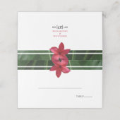 Carte De Placement Mariage de la Plumeria Rouge Frangipani (Extérieur déplié)