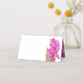 Carte De Placement Mariage de l'art botanique des orchidées hébrideau (Devant)