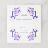 Carte De Placement Mariage de lavande (Extérieur déplié)