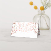 Carte De Placement Mariage de l'effet d'huile d'or Rose de respiratio (Dos)