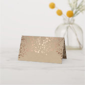 Carte De Placement Mariage de l'effet d'huile d'or Rose de respiratio (Dos)