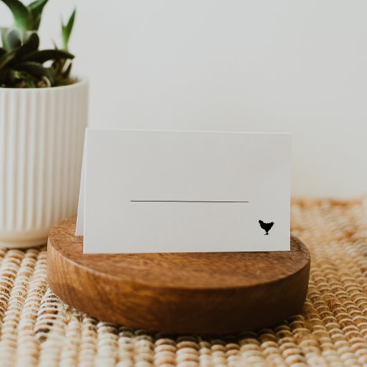 Carte De Placement Mariage de l'option de repas de poulet