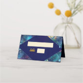 Carte De Placement mariage de lune de minuit céleste (Devant)