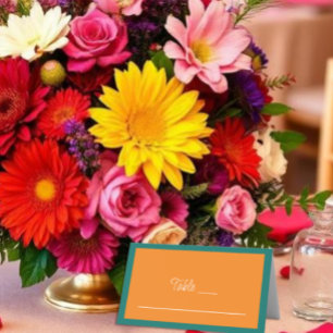 Carte De Placement Mariage de mixage et de correspondance minimaliste