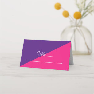 Carte De Placement Mariage de mixage et de correspondance minimaliste