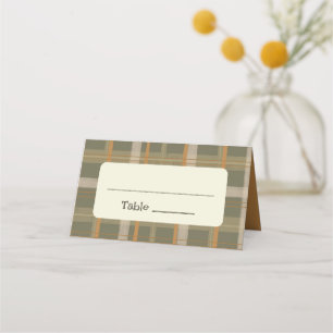 Carte De Placement Mariage de motif tartan celtique écossais