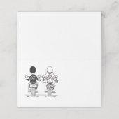 Carte De Placement Mariage de moto (Extérieur déplié)